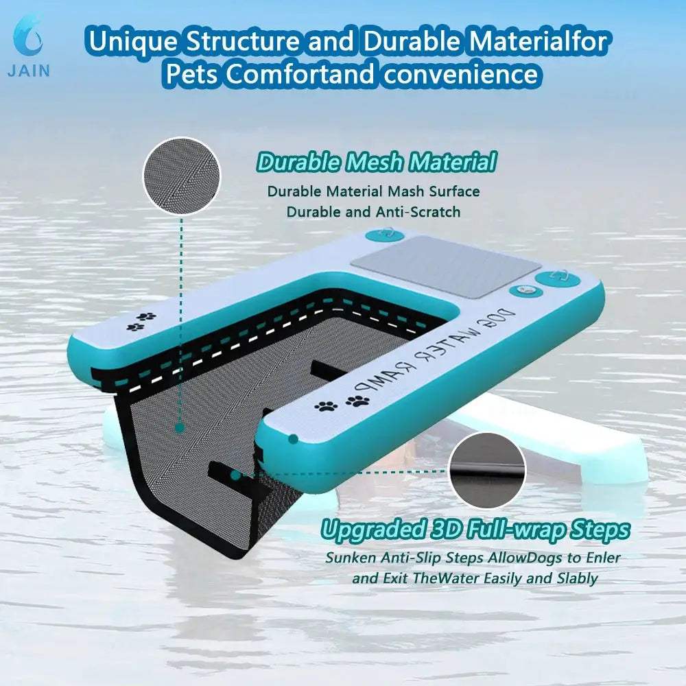  Inflatable Dog Water Ramp Durable PVC For Pool Access -  ToylandEU™