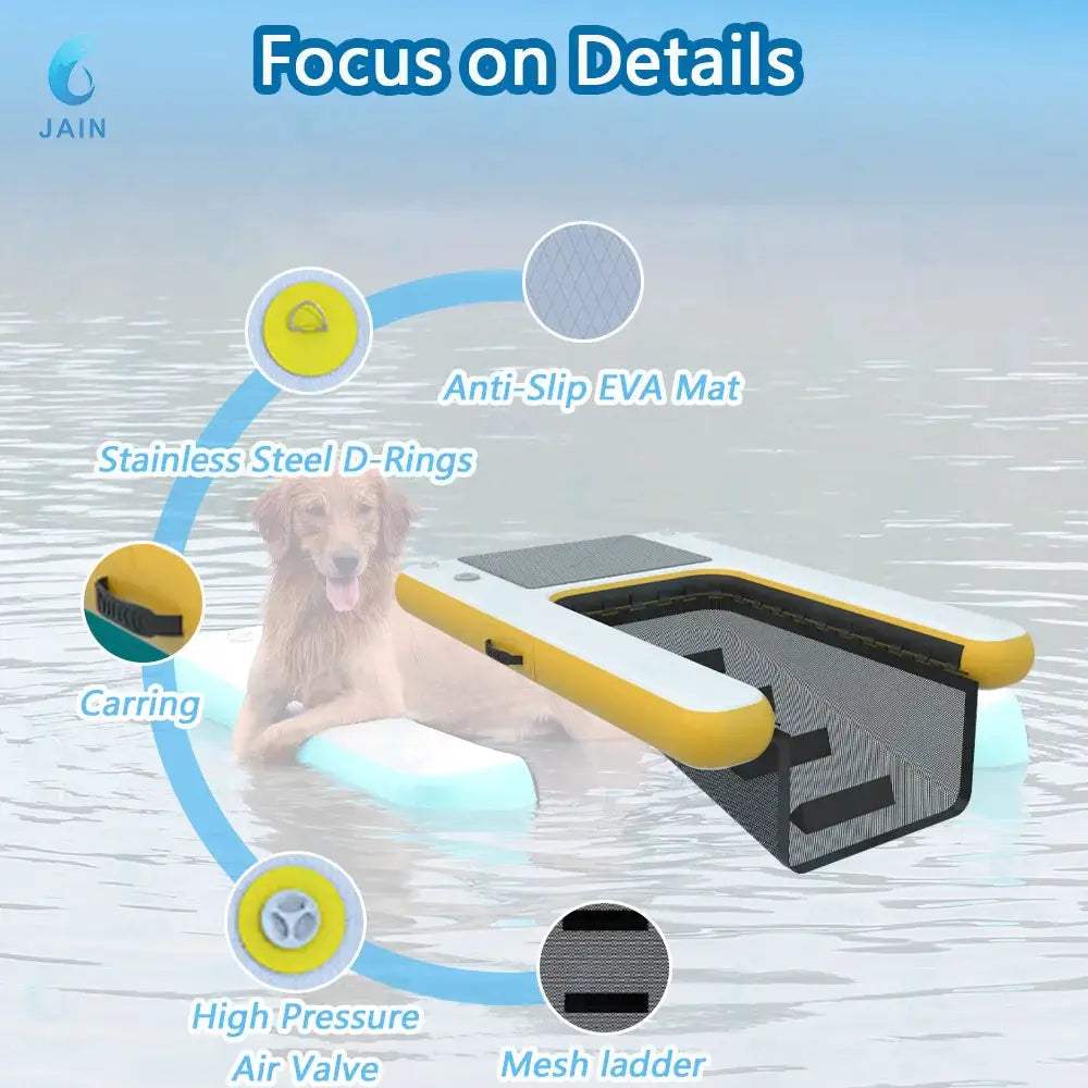  Inflatable Dog Water Ramp Durable PVC For Pool Access -  ToylandEU™