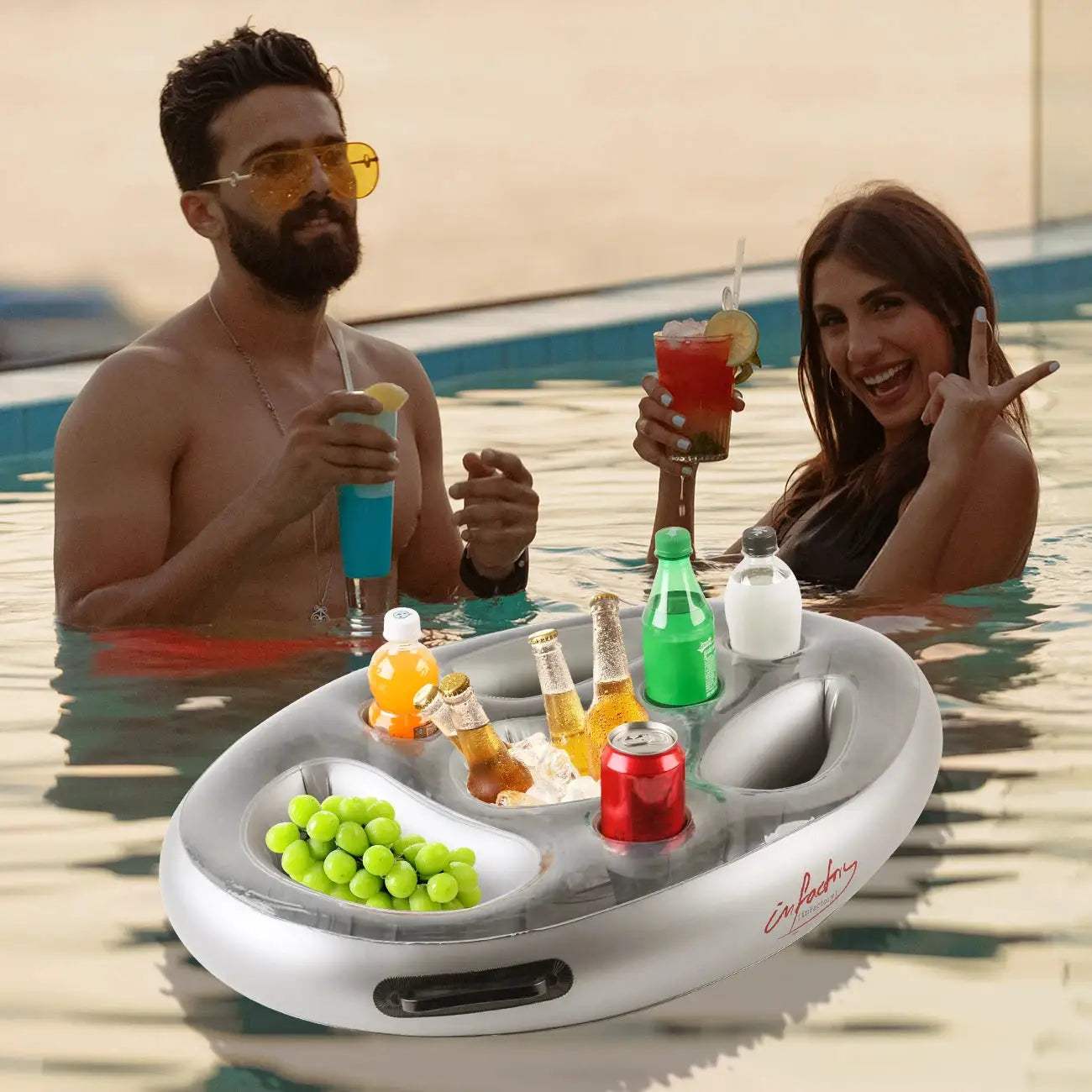  Inflatable Drink Holder Durable Pool Thickened Cup Rack -  ToylandEU™