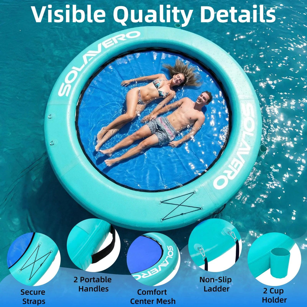 Inflatable Floating Dock|Foldable Platform|Toylandeu™