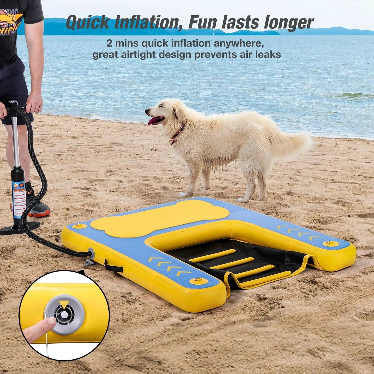  Inflatable Floating Dock Mattress For Boats Durable PVC -  ToylandEU™