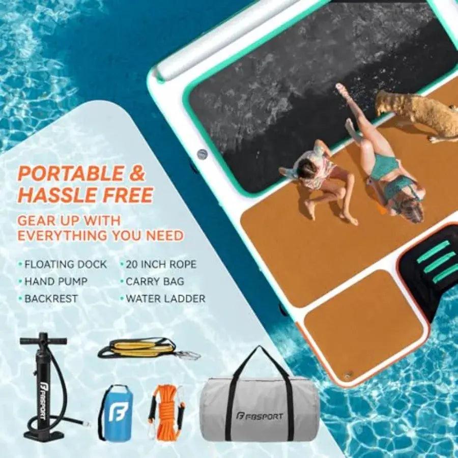  Inflatable Floating Dock Water Hammock For Family Fun -  ToylandEU™