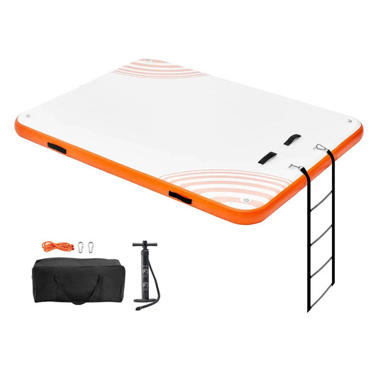  Inflatable Floating Dock With Detachable Ladder Sturdy -  ToylandEU™