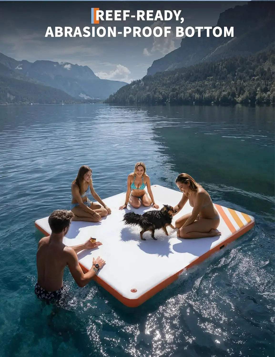  Inflatable Floating Dock For Lakes Non Slip Surface -  ToylandEU™