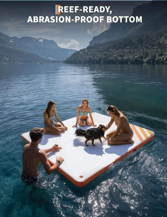  Inflatable Floating Dock For Lakes Non Slip Surface -  ToylandEU™