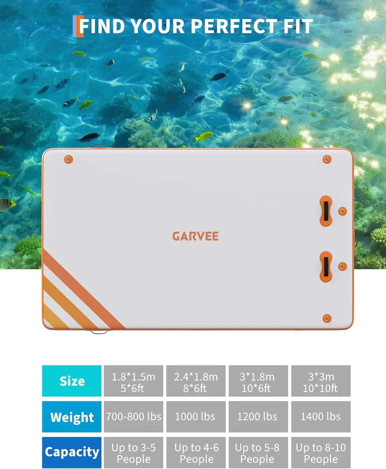  Inflatable Floating Dock For Lakes Non Slip Surface -  ToylandEU™