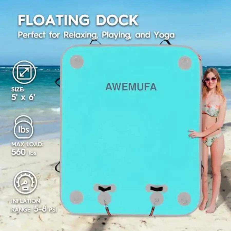  Inflatable Floating Dock With Ramp For Easy Access -  ToylandEU™