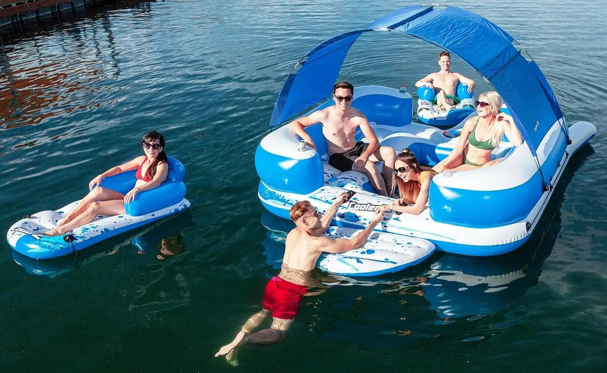 Inflatable Floating Island 8 Person Capacity Toylandeu™