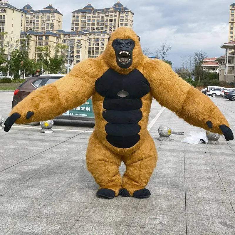 Inflatable Gorilla Mascot Costume For Realistic Party Wear - ToylandEU