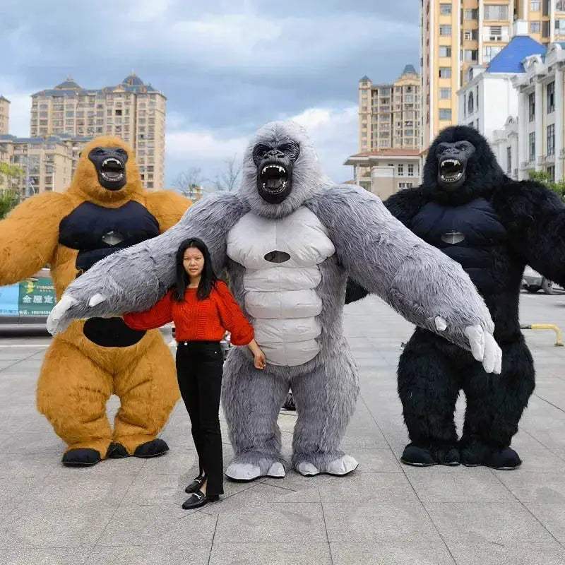  Inflatable Gorilla Mascot Costume Realistic Party Wear -  ToylandEU™