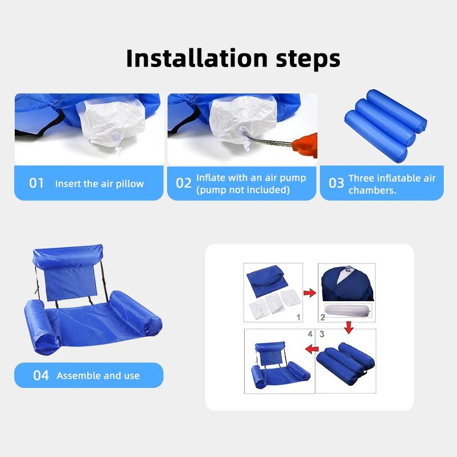 Inflatable Lounger | Foldable Portable | Toylandeu™