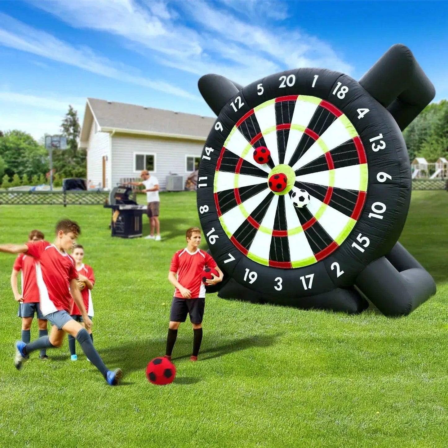  Giant Outdoor Inflatable Darts Board With Soccer Balls -  ToylandEU™