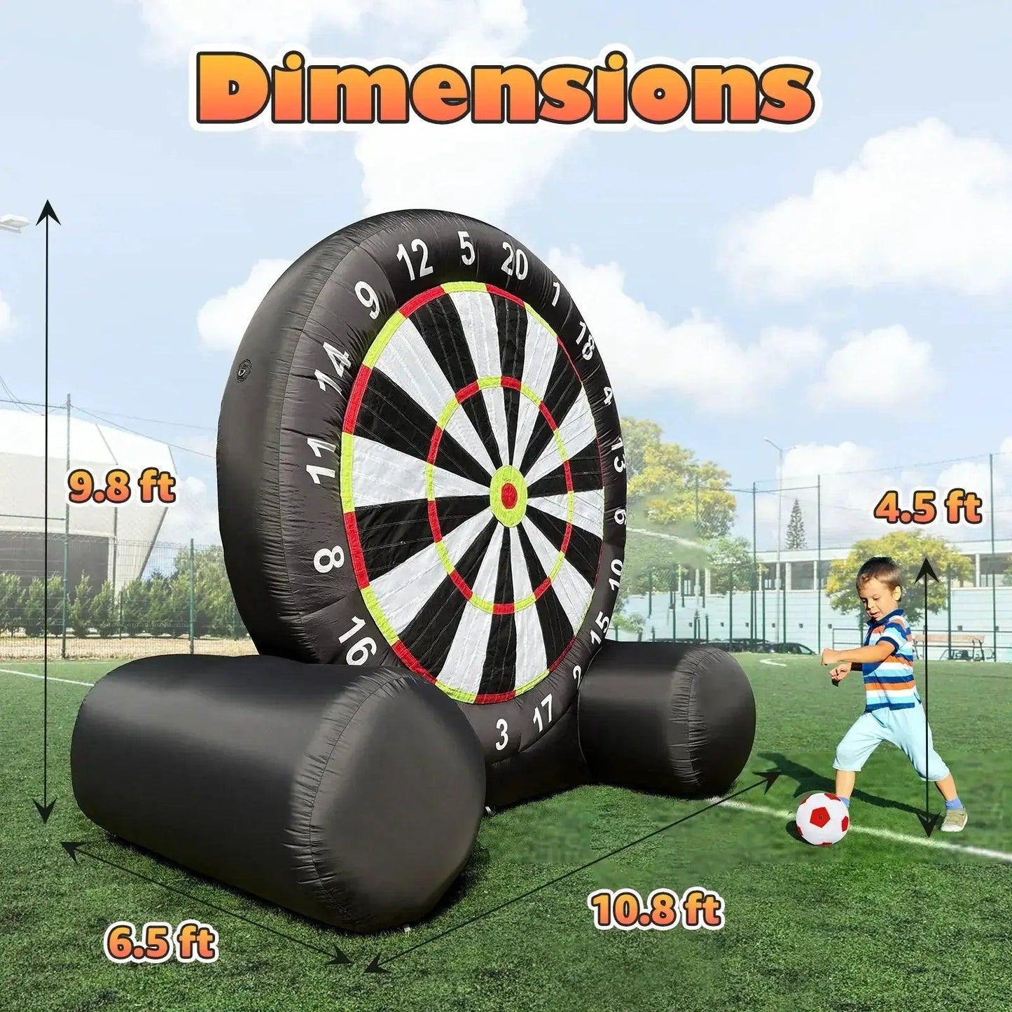  Giant Outdoor Inflatable Soccer Darts Board With Blower -  ToylandEU™