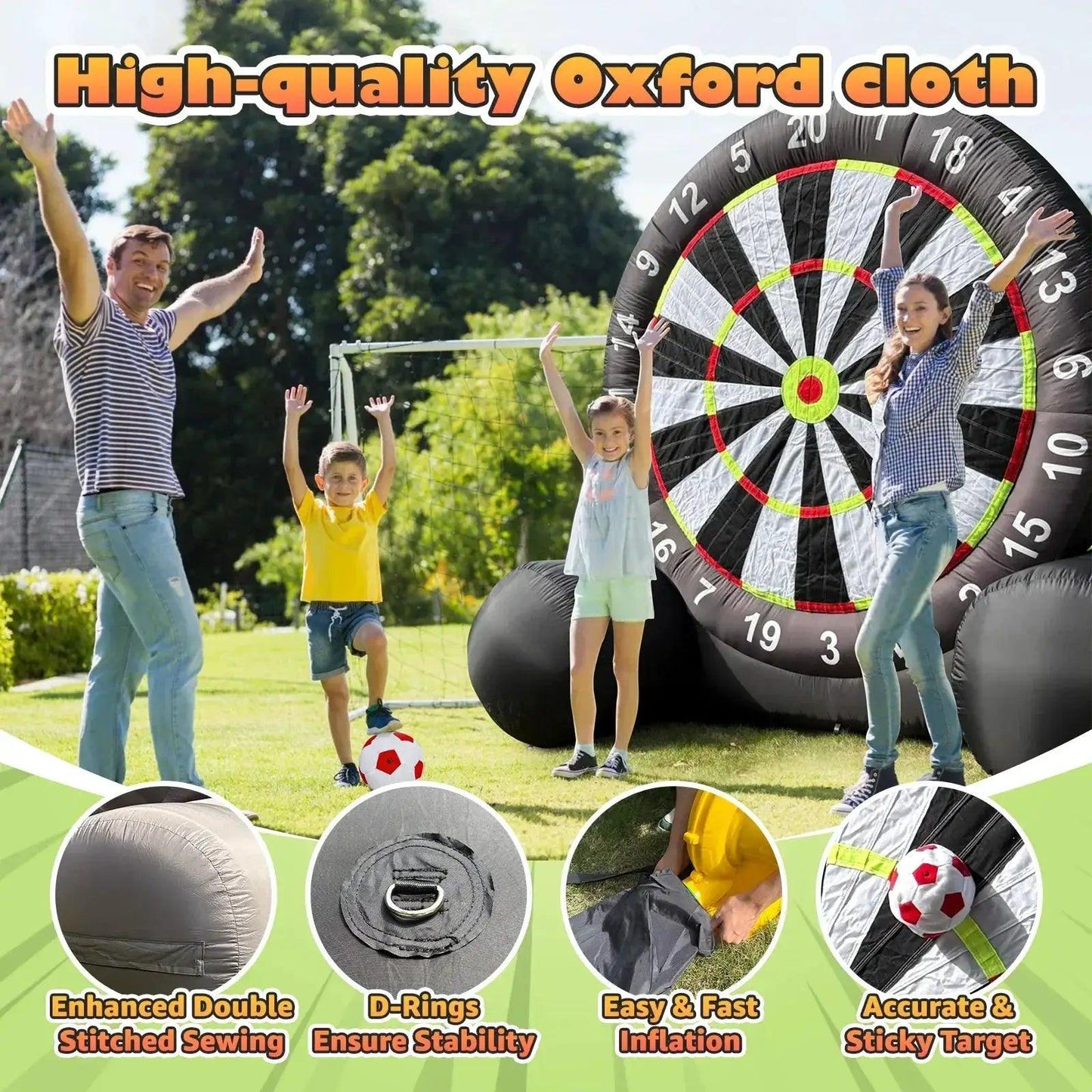  Giant Outdoor Inflatable Soccer Darts Board With Blower -  ToylandEU™