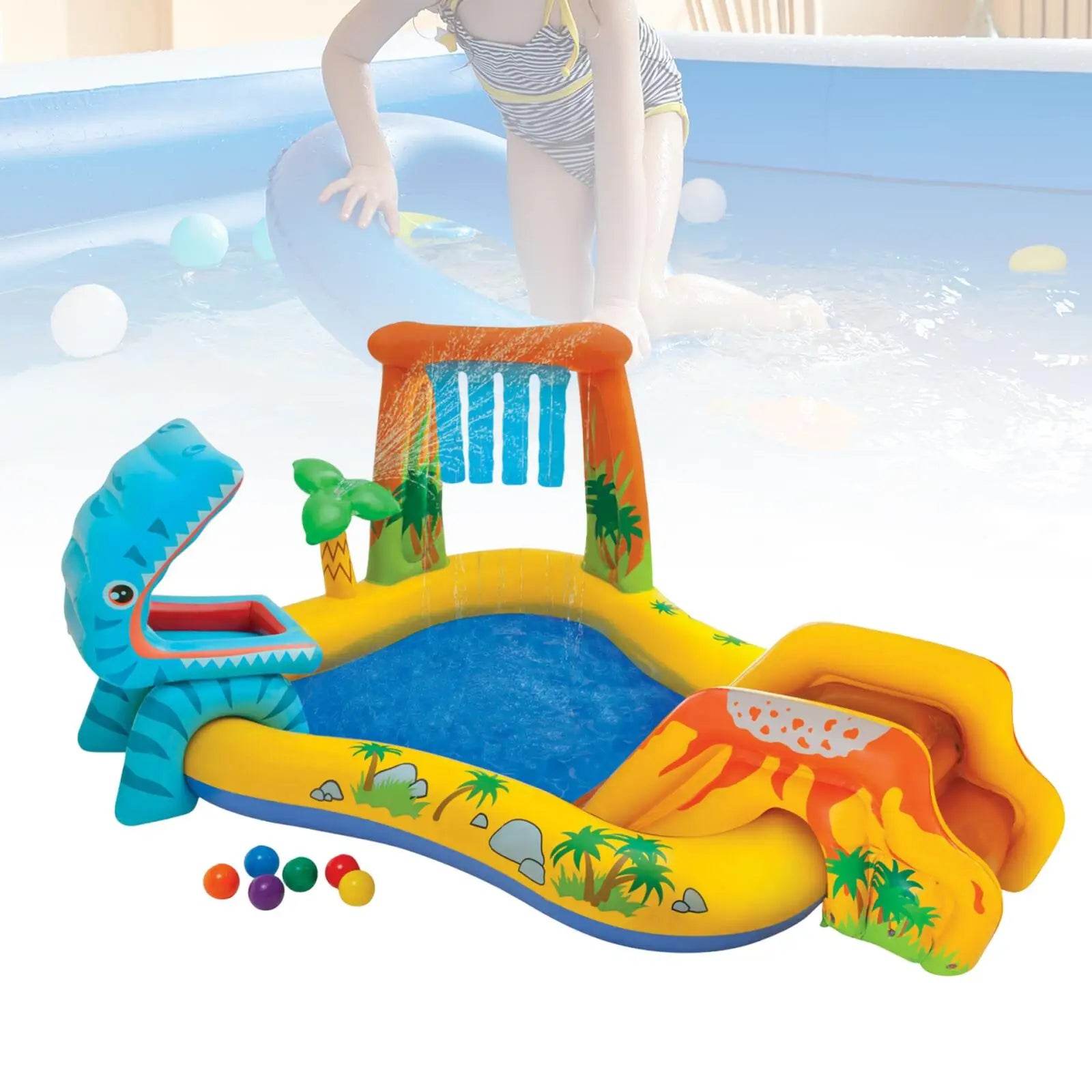 Inflatable Play Center Inflatable Kiddie Pool for Kids - ToylandEU