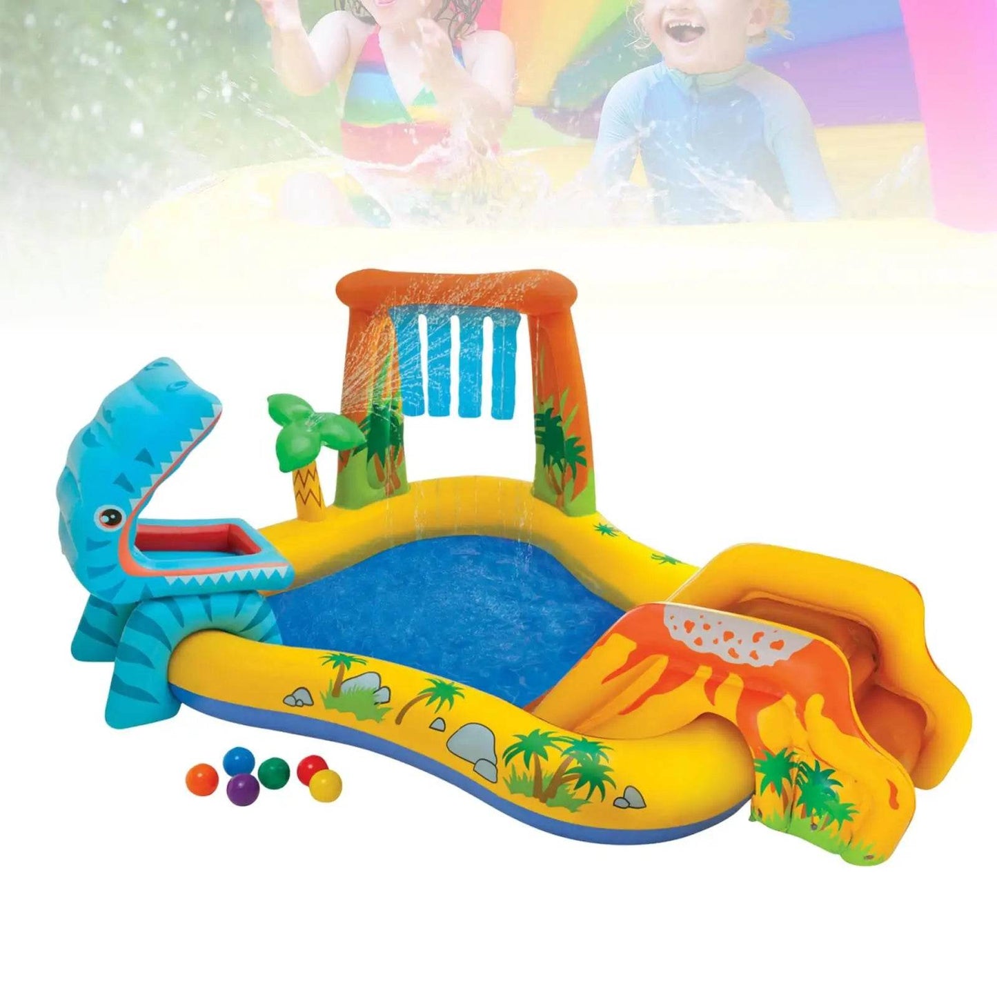 Inflatable Play Center Inflatable Kiddie Pool for Kids - ToylandEU
