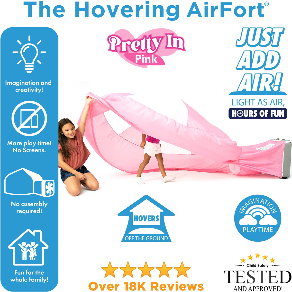 Inflatable Playhouse | Pink Princess Castle | Toylandeu™