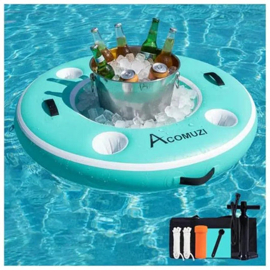  Inflatable Pool Bar Cup Holders Floating Cooler -  ToylandEU™