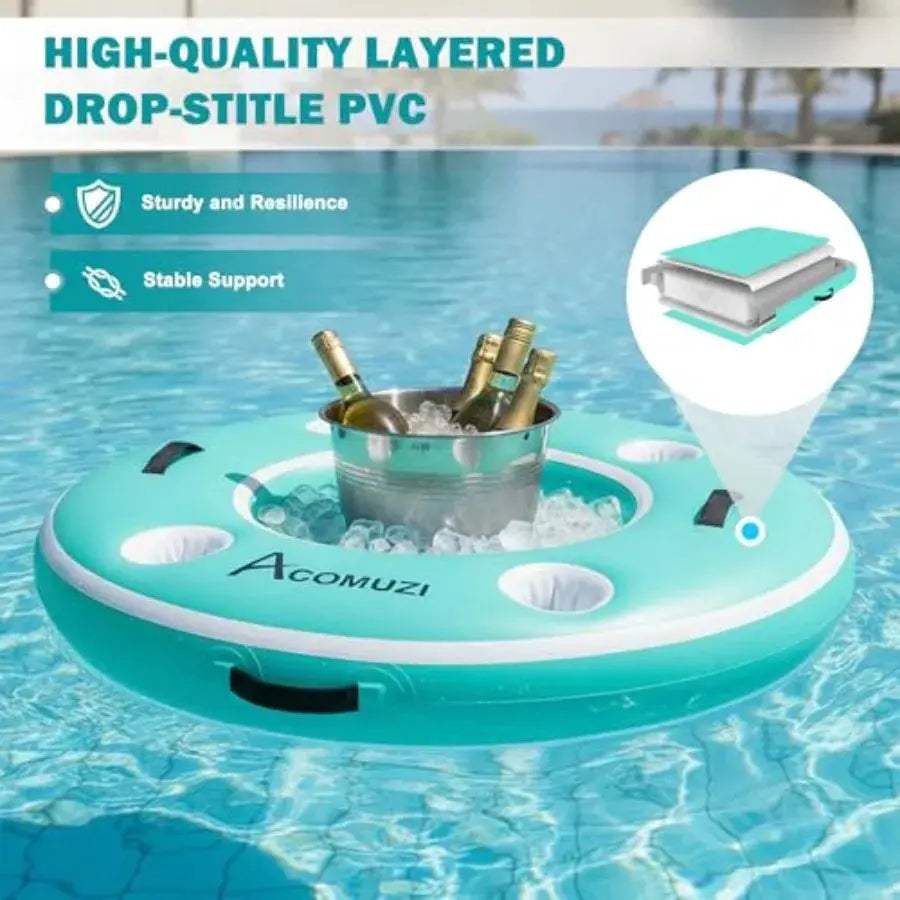  Inflatable Pool Bar Cup Holders Floating Cooler -  ToylandEU™
