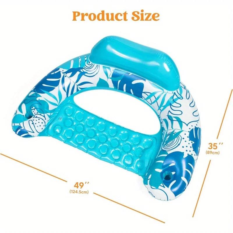 Inflatable Pool Chair | Cup Holders 2 Pack | Toylandeu™