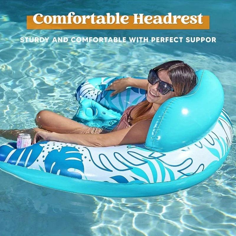 Inflatable Pool Chair | Cup Holders 2 Pack | Toylandeu™