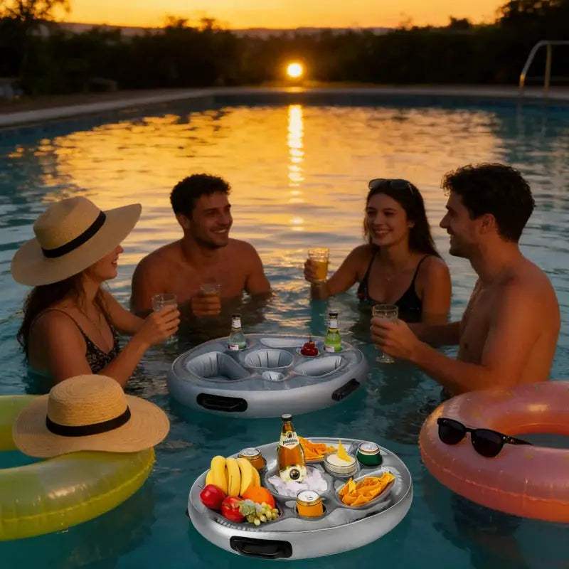  Inflatable Pool Cup Holder Keeps Drinks Afloat On Beach -  ToylandEU™