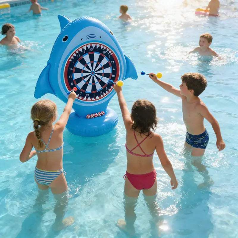 Inflatable Dart Board Water Game, Swimming Pool Float, Beach Outdoor Activities, Cool Summer Party Gift for Boys and Girls Aged 6 7 8 9 10 12 - ToylandEU
