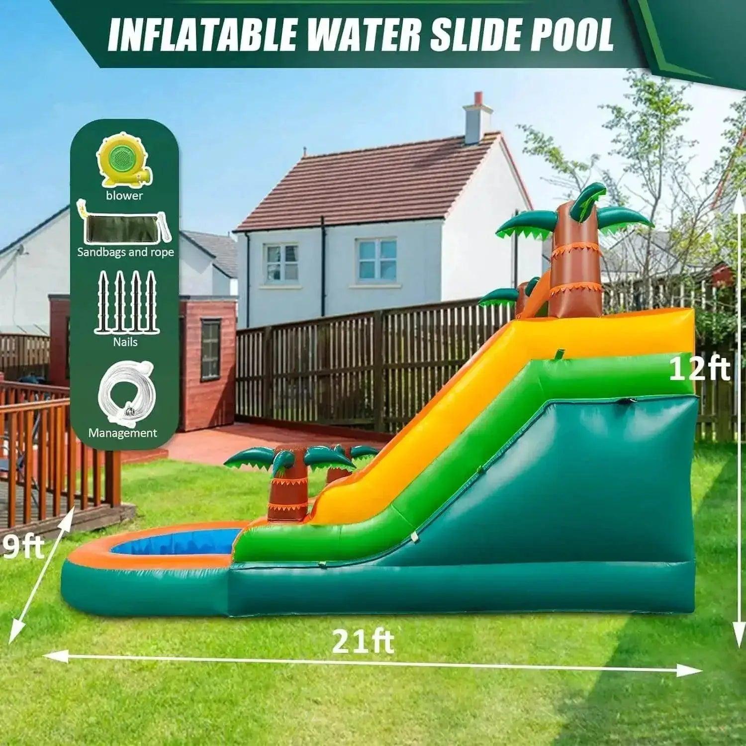  Inflatable Pool Double Slide Bubble Ball for Summer Fun -  ToylandEU™