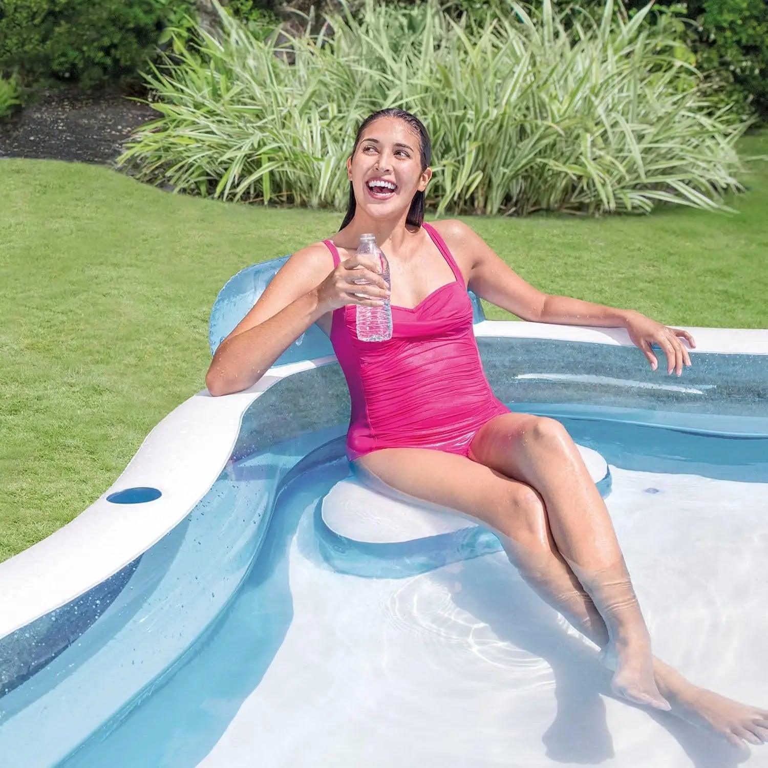 Inflatable Pool Durable PVC Blue Toylandeu™