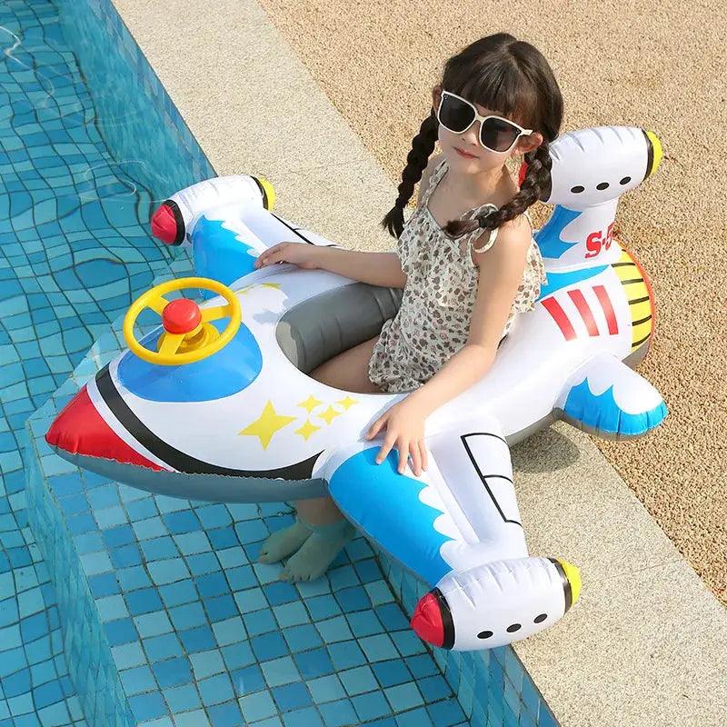  Aircraft Shape Baby Swim Ring Inflatable Pool Float -  ToylandEU™