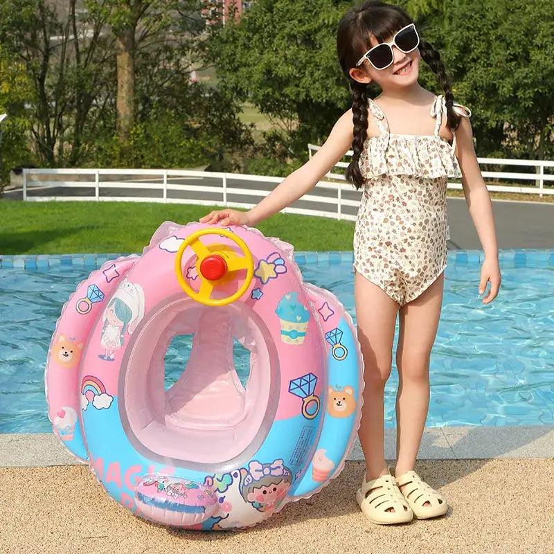  Aircraft Shape Baby Swim Ring Inflatable Pool Float -  ToylandEU™