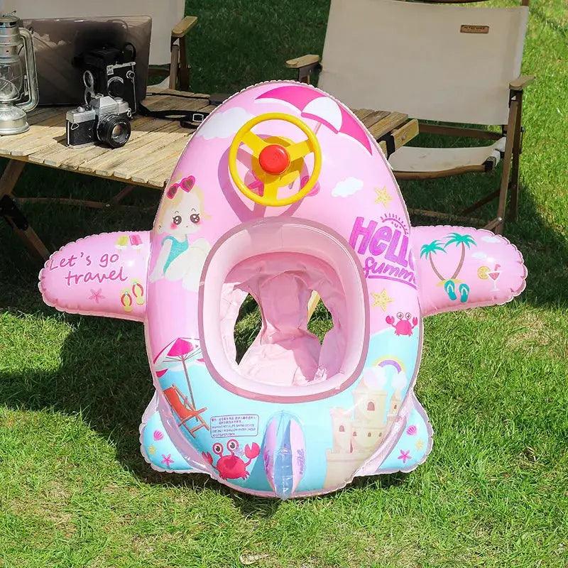  Aircraft Shape Baby Swim Ring Inflatable Pool Float -  ToylandEU™