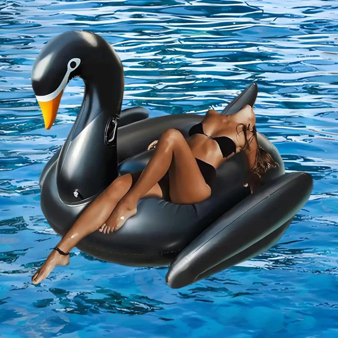  Giant PVC Inflatable Pool Float Swan Bed With Headrest -  ToylandEU™