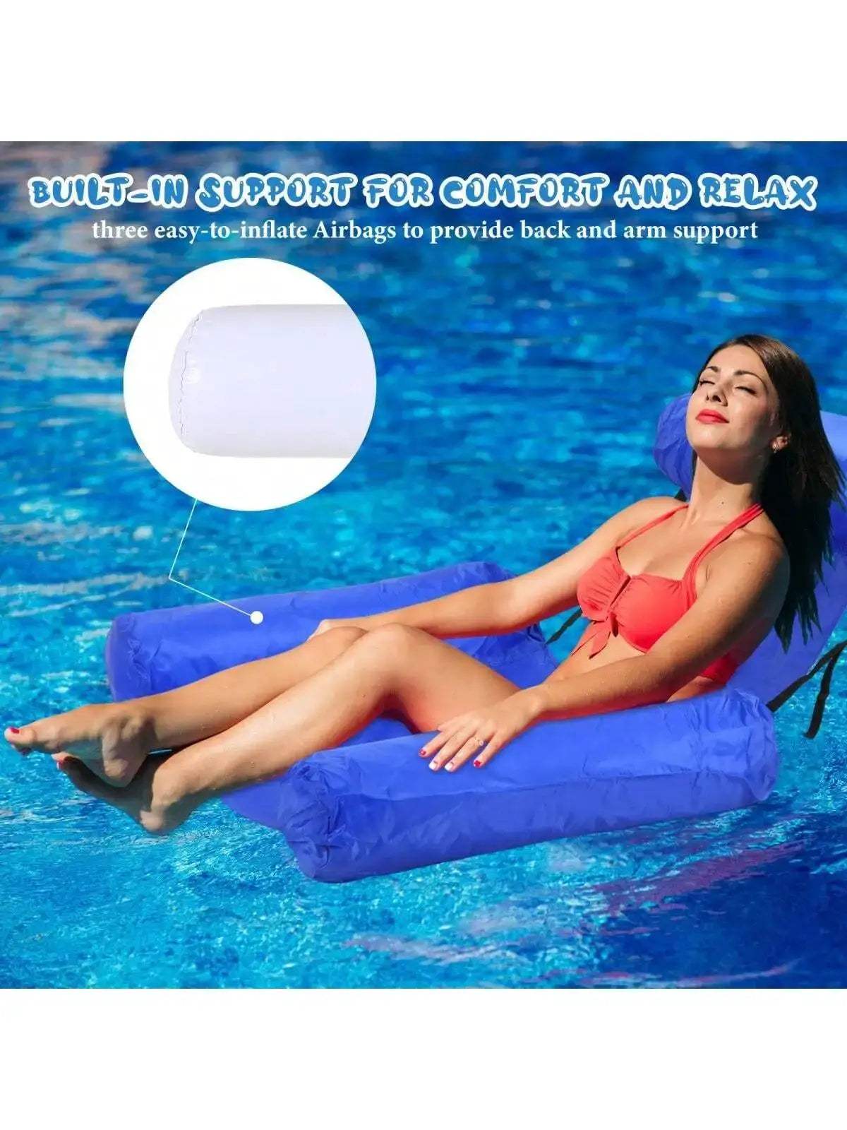  Inflatable Pool Float Water Hammock Premium Comfort -  ToylandEU™