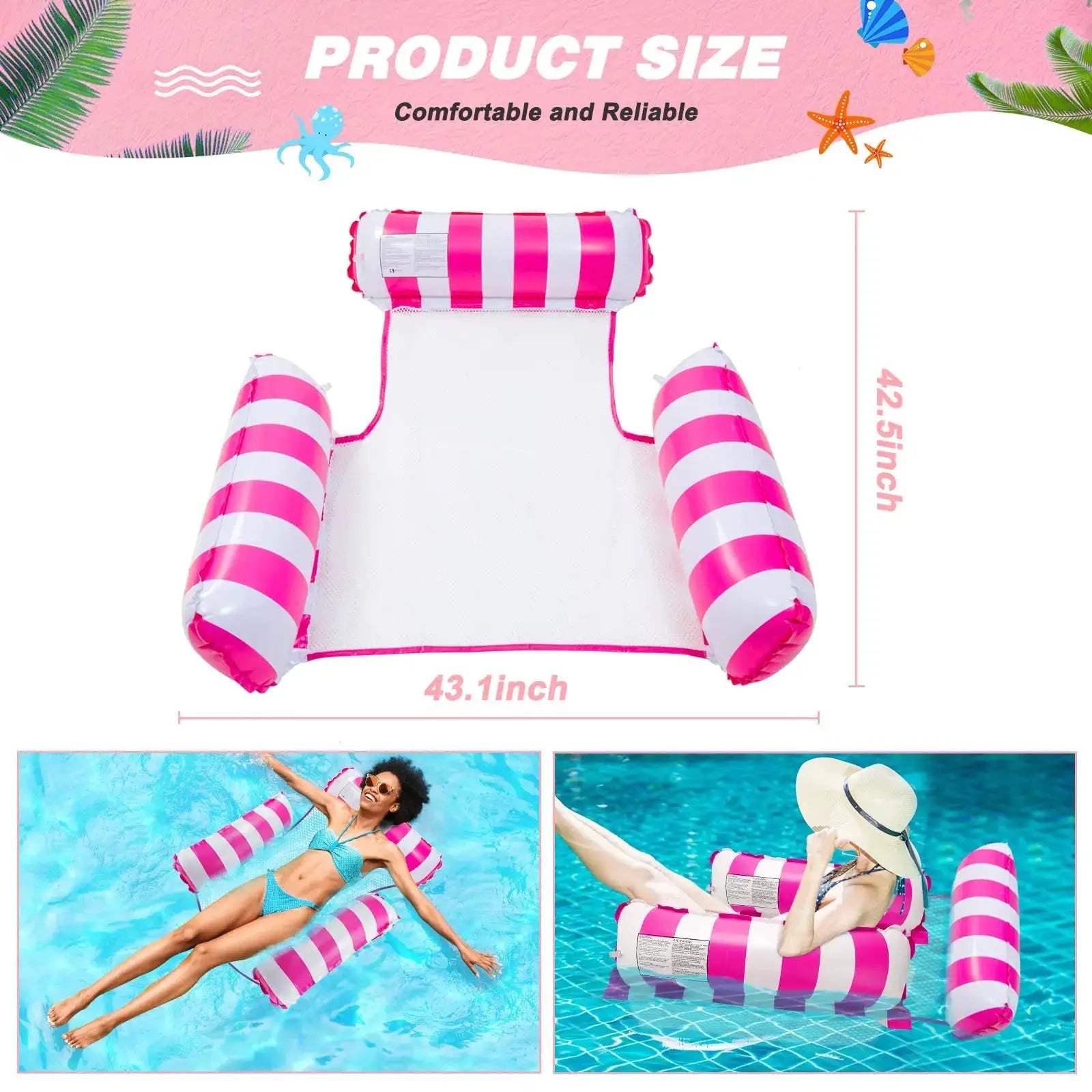  Inflatable Pool Float Water Hammock for Adults Relaxation -  ToylandEU™