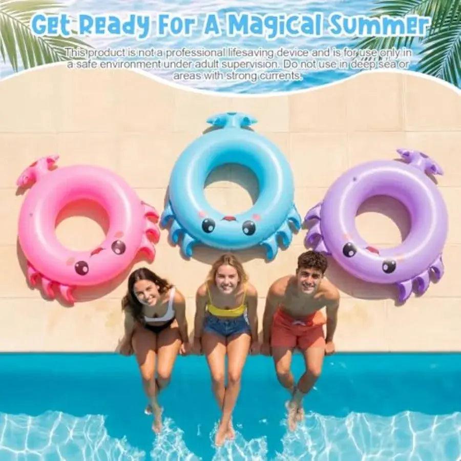  Axolotl Inflatable Pool Floats 3 Pack Pastel Colors -  ToylandEU™