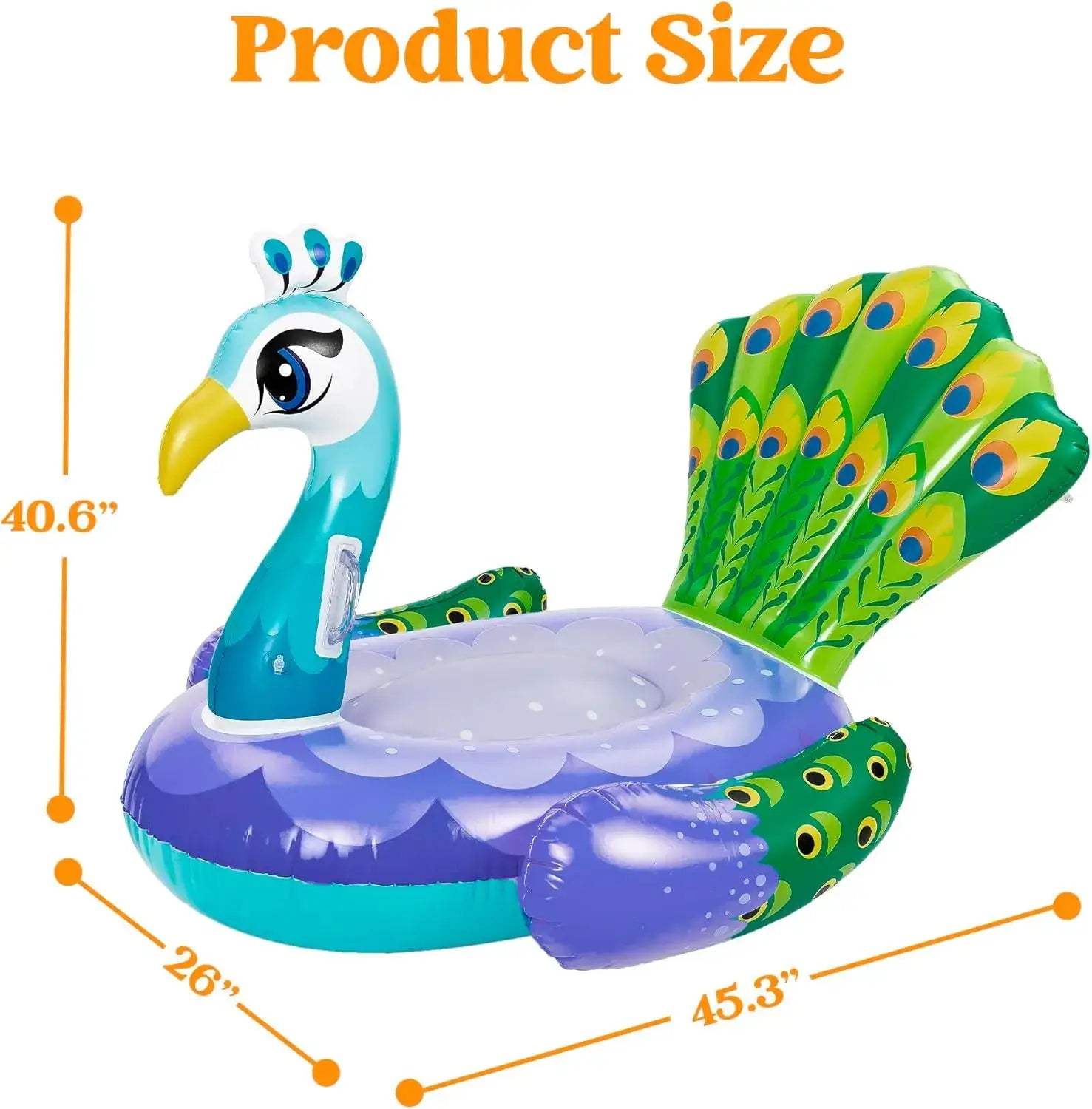  Inflatable Pool Floats Dinosaur Peacock Set Colorful -  ToylandEU™