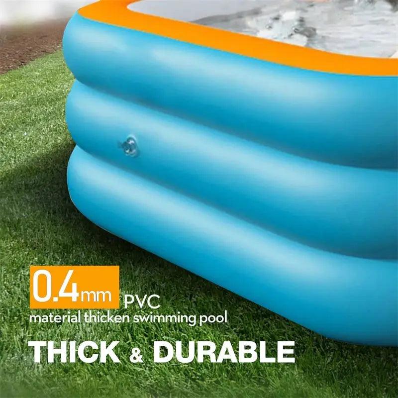  Inflatable Pool Foldable Outdoor Backyard Family Fun -  ToylandEU™