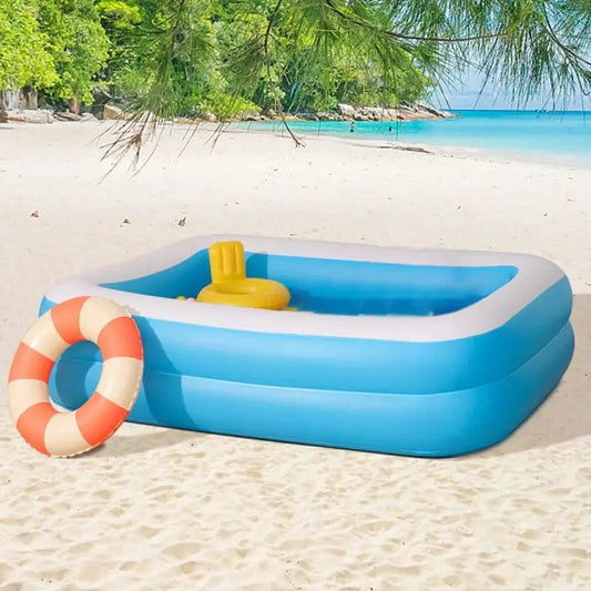  Inflatable Pool For Adults Large Rectangular Reinforced PVC -  ToylandEU™