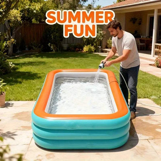  Inflatable Pool Foldable Outdoor Backyard Family Fun -  ToylandEU™
