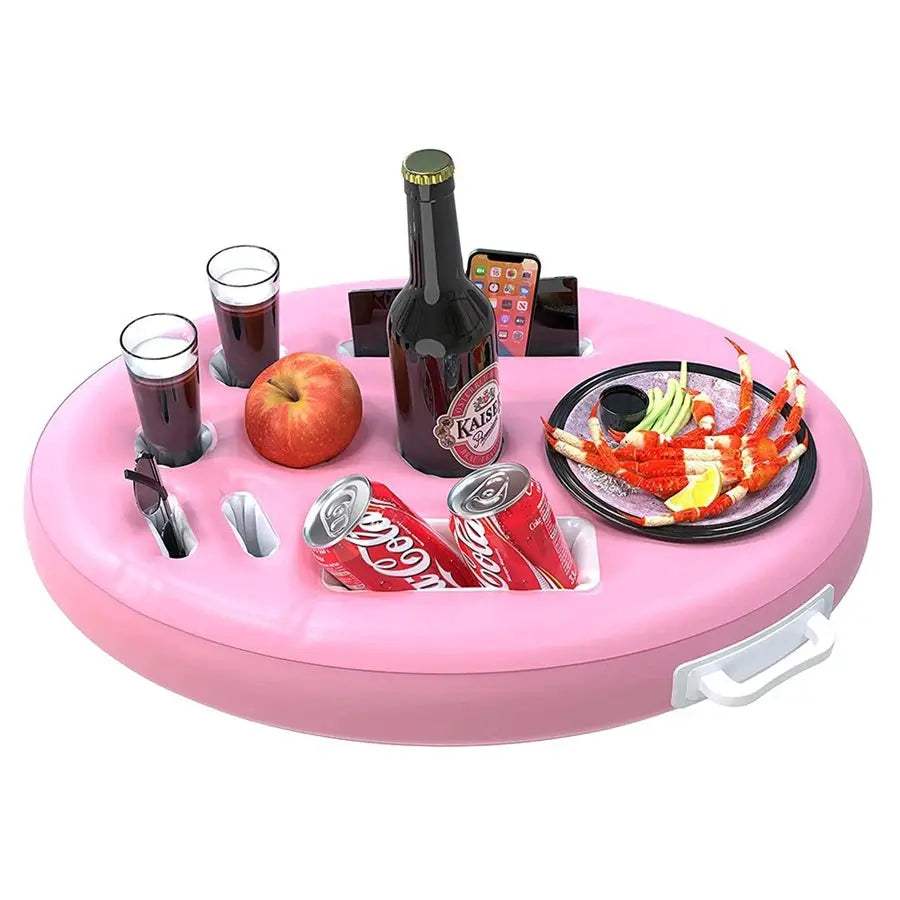 Inflatable Water Ice Bar Summer Party Ice Tray Swimming Pool Party Inflatable Beverage Rack Beach Porous Tray Water Carnival - ToylandEU