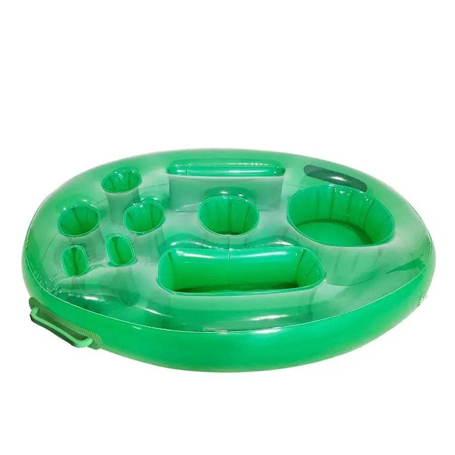 Inflatable Water Ice Bar Summer Party Ice Tray Swimming Pool Party Inflatable Beverage Rack Beach Porous Tray Water Carnival - ToylandEU