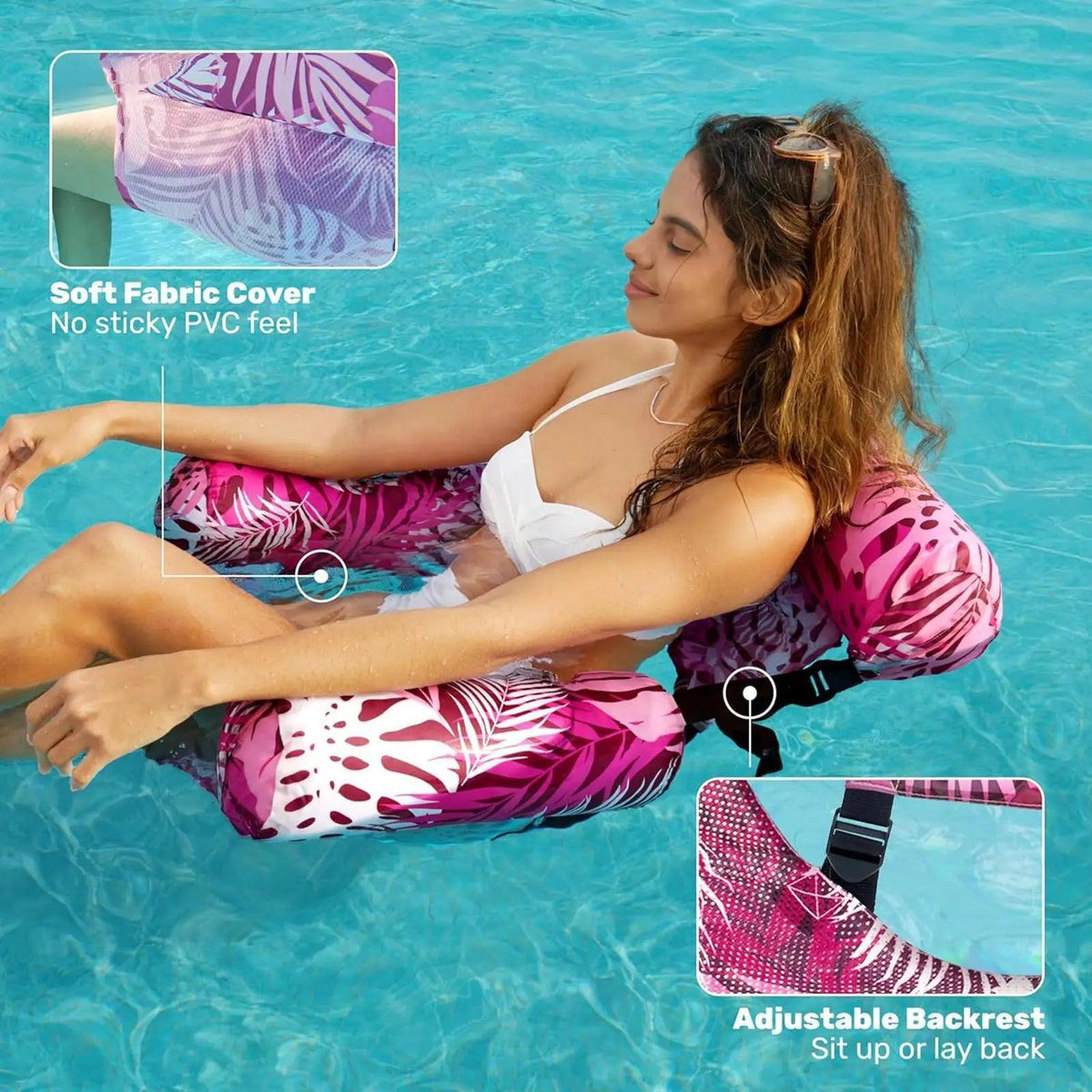 Inflatable Pool Lounger Adults Recliner Toylandeu™