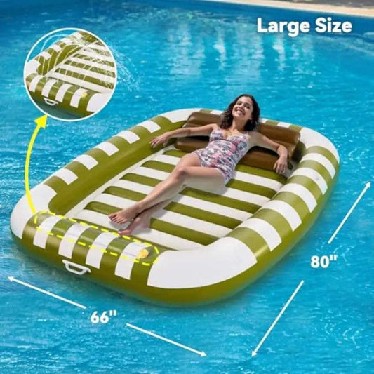  Inflatable Pool Lounger Float 80x66 Durable For Adults -  ToylandEU™