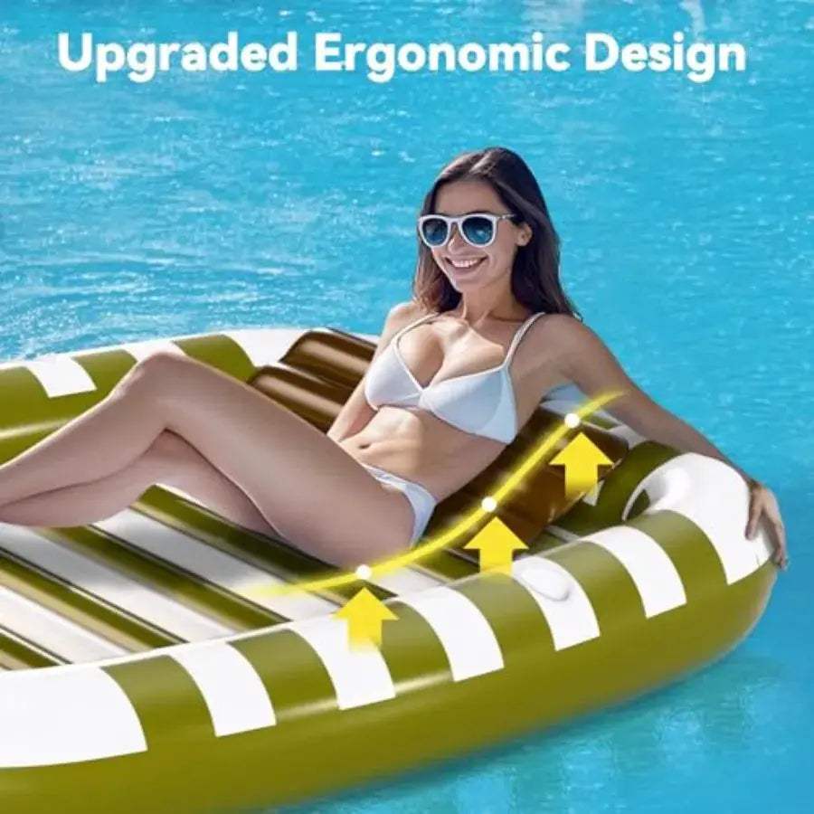  Inflatable Pool Lounger Float 80x66 Durable For Adults -  ToylandEU™