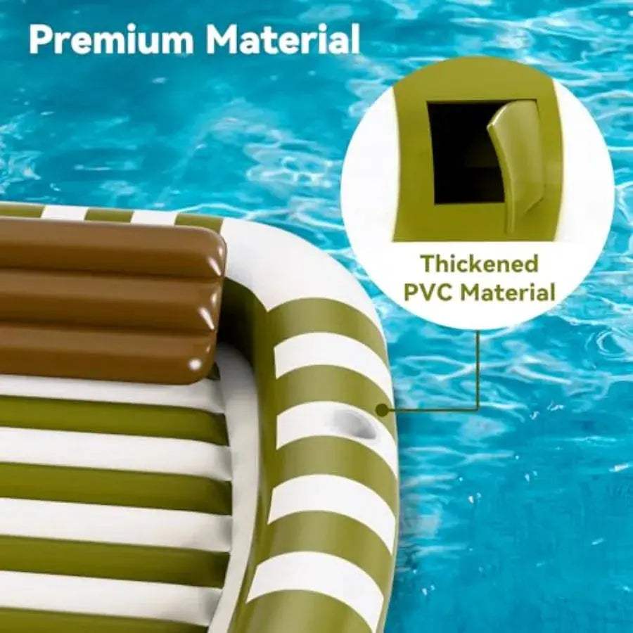  Inflatable Pool Lounger Float 80x66 Durable For Adults -  ToylandEU™