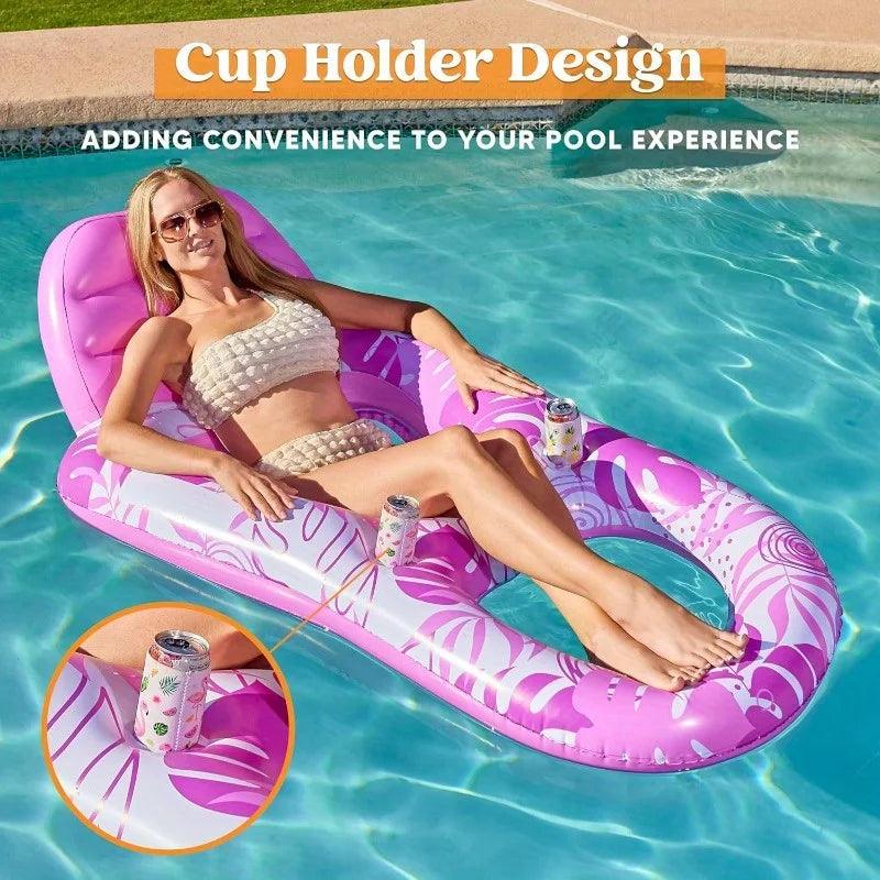 Inflatable Pool Lounger | PVC Material | Toylandeu™