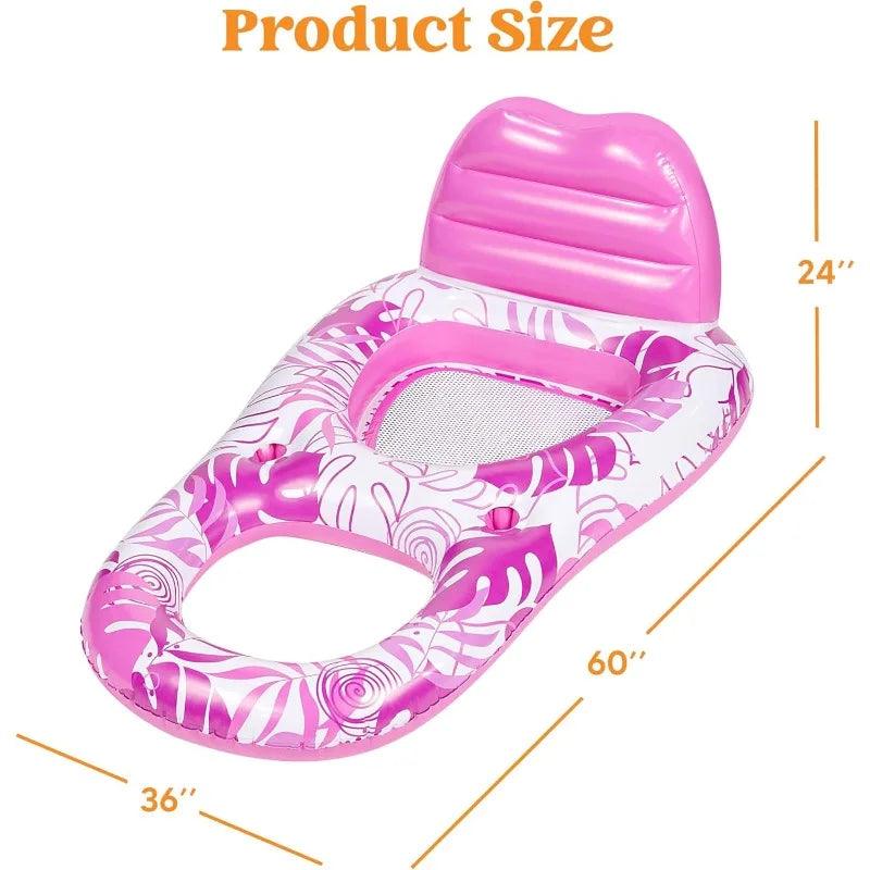 Inflatable Pool Lounger | PVC Material | Toylandeu™