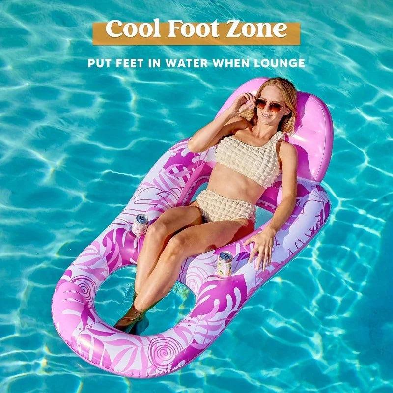 Inflatable Pool Lounger | PVC Material | Toylandeu™