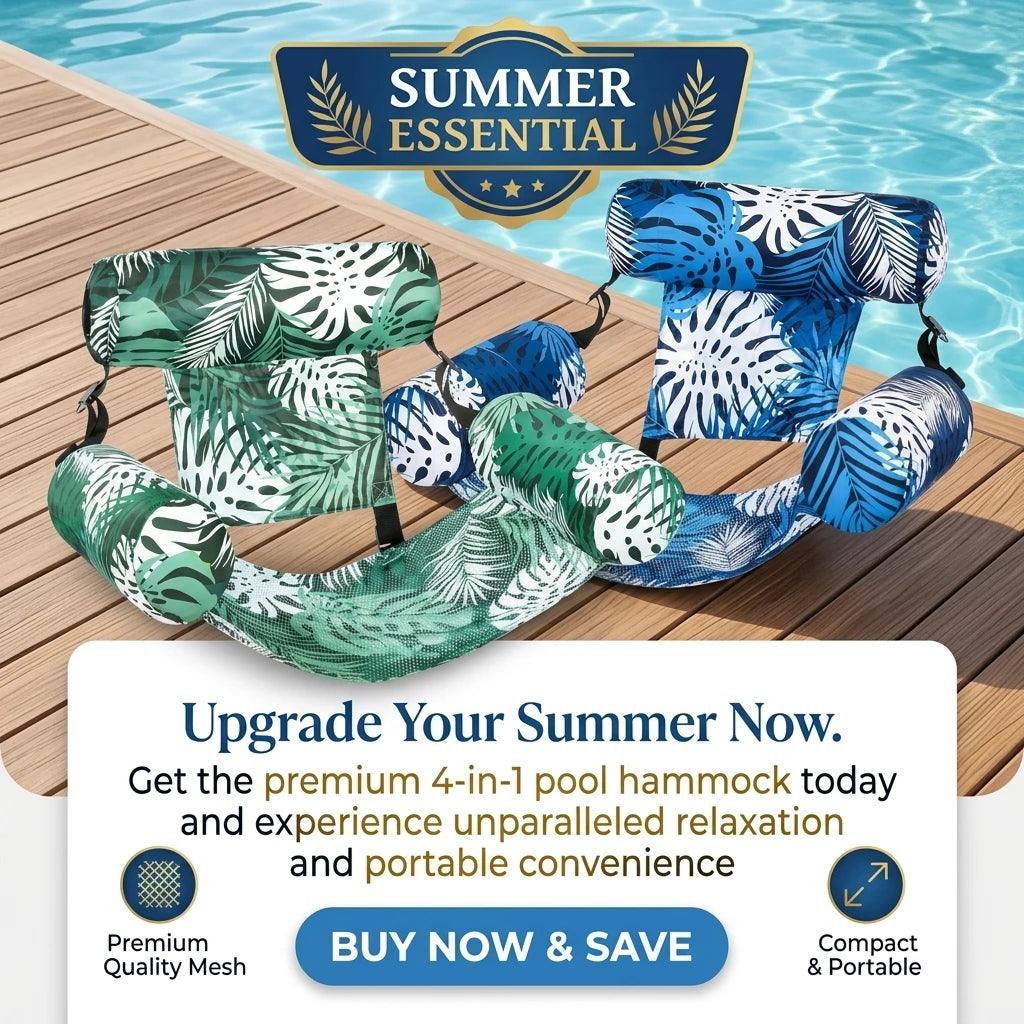 Inflatable Pool Lounger | Tropical Print | Toylandeu™
